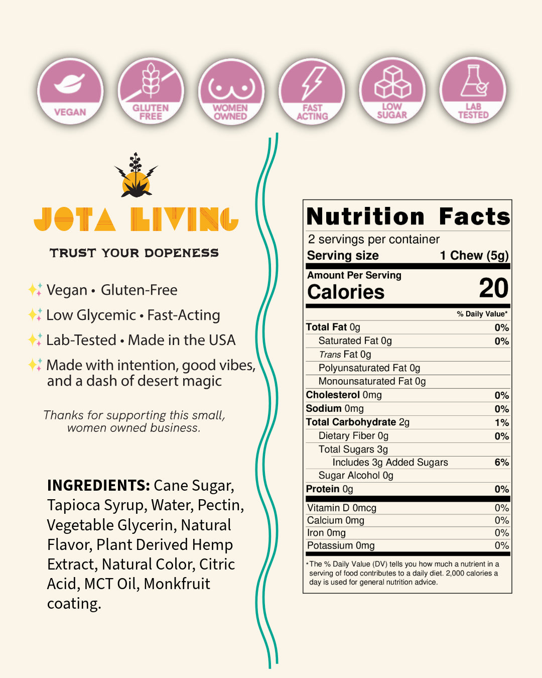 Jota Living Functional Gummies with Social, Sleep, Focus & Restore