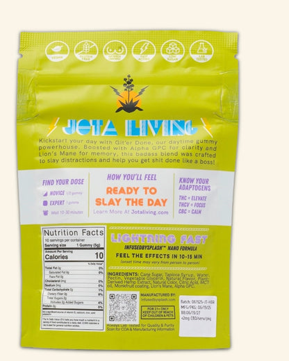 Git'er Done (FOCUS) with THC, THCV, CBC & Lion's Mane