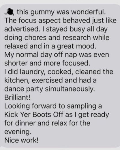 Git'er Done (FOCUS) with THC, THCV, CBC & Lion's Mane